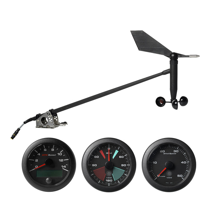 Veratron NMEA 2000 Sailing Kit with OceanLink GPS Speedometer, Wind Sensor, Wind Angle and Wind Speed Gauge