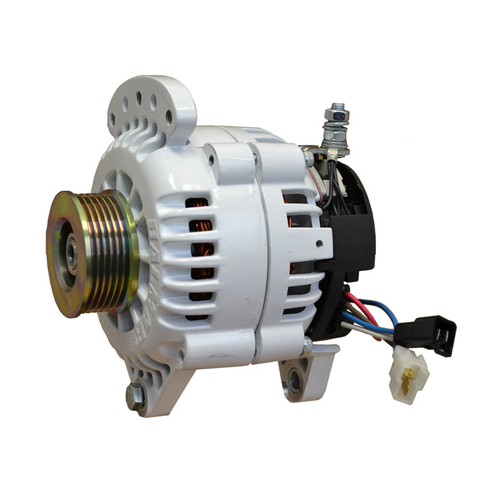 Balmar 60-120-K6 Alternator 120 Amp 12V 3.15" Dual Ft Saddle Single K6 Pulley, w/Isolated Grounding