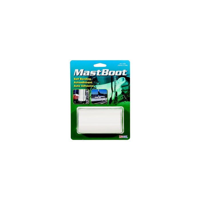 Lifesafe RE3941 MastBoot Tape, 4" x 100", White