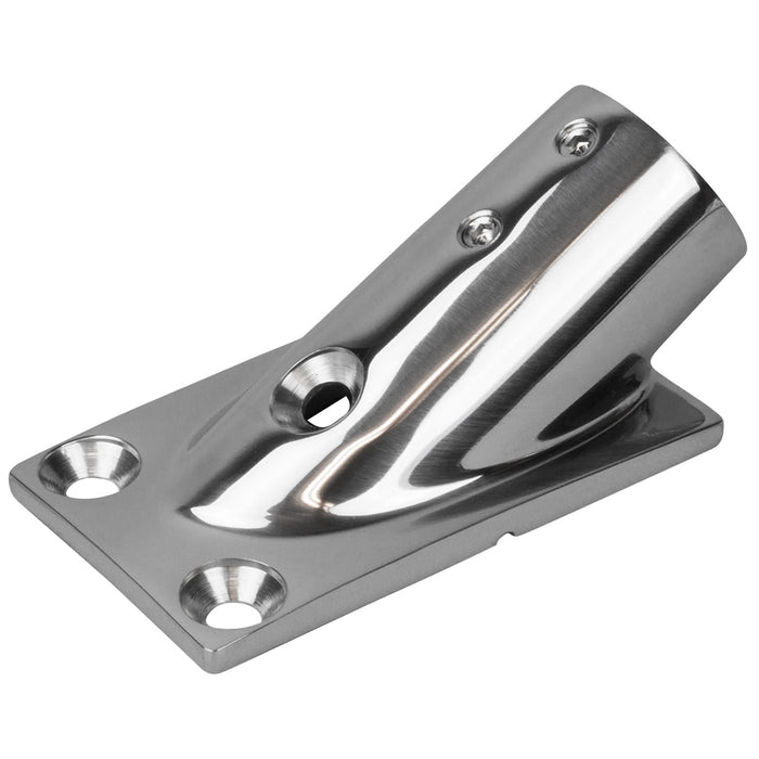 Accesorio de base de riel Sea-Dog, base rectangular de 30°, acero inoxidable 316, 1-7/8" x 3-3/16" - 1" de diámetro exterior