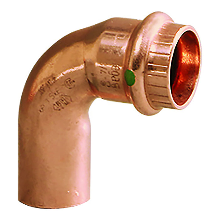 Codo de cobre Viega ProPress de 2" a 90°: conexión para calle/prensa: tecnología Smart Connect