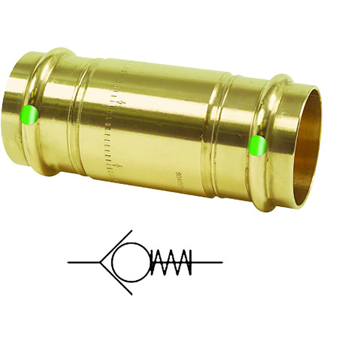 Válvula de retención Viega ProPress de 1-1/4" con cero plomo - Conexión de doble presión - Tecnología Smart Connect