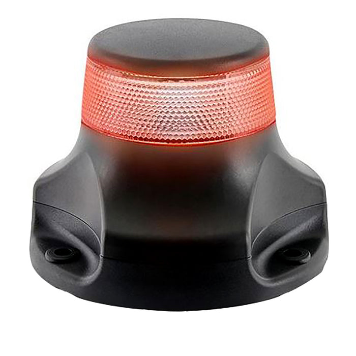 Hella Marine NaviLED 360, 2 nm, luz roja todoterreno para montaje en superficie, carcasa negra