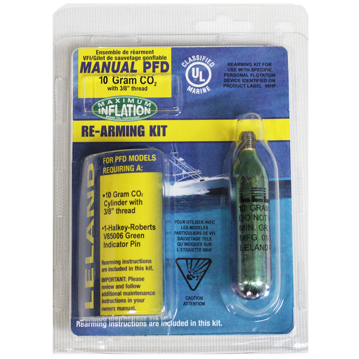 Leland 10-Gram Inflatable PFD Rearming Kit-Manual
