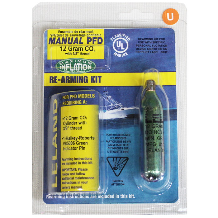 Leland 12-Gram Inflatable PFD Rearming Kit-Manual
