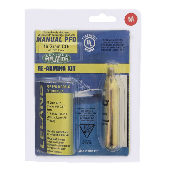 Leland 16-Gram Inflatable PFD Rearming Kit - Manual