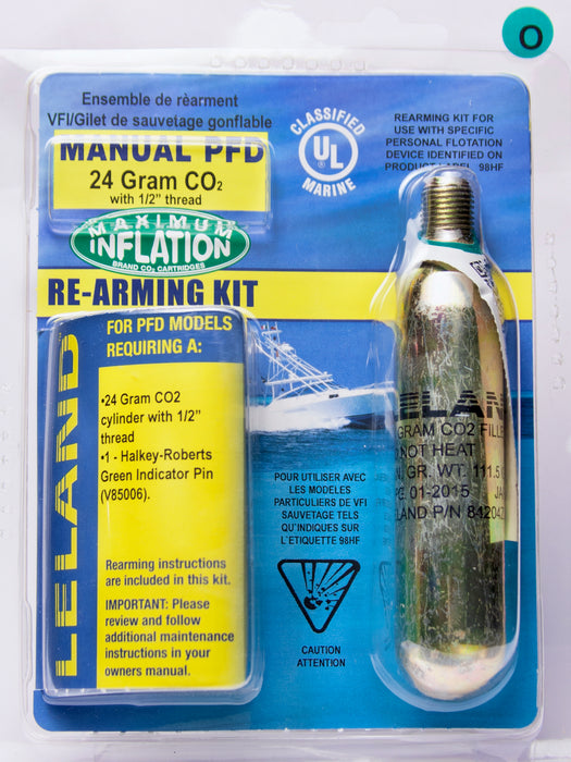 Leland 24-Gram Inflatable PFD Rearming Kit - Manual