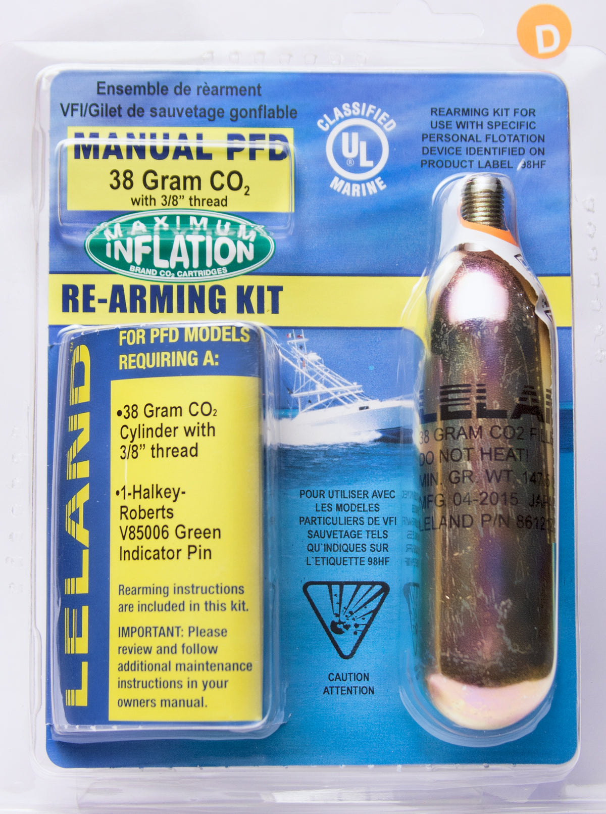 Leland 38-Gram Inflatable PFD Rearming Kit - Manual — Freeport Marine ...