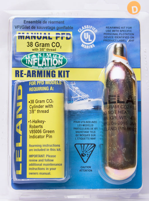 Leland 38-Gram Inflatable PFD Rearming Kit - Manual