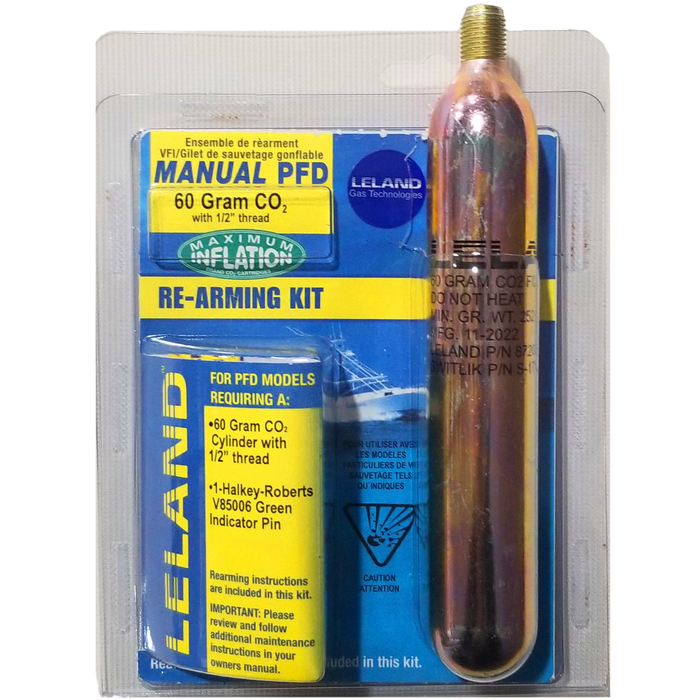 Leland 60-Gram Inflatable PFD Rearming Kit - Manual