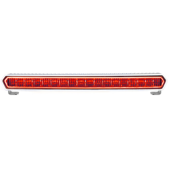 Barra de luces LED marinas de 20" de la serie SR-L de RIGID Industries: luz blanca con halo rojo