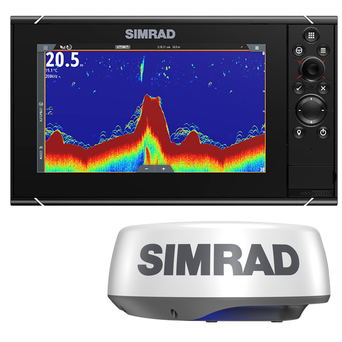 Simrad 000-15554-001 NSS9 evo3S Combo Radar Bundle with Halo20+