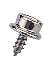 Sea Dog 299111-1 Sea-Dog Screw Snap Stud (#8 Screw), Nickel Plated Brass, 6 sets