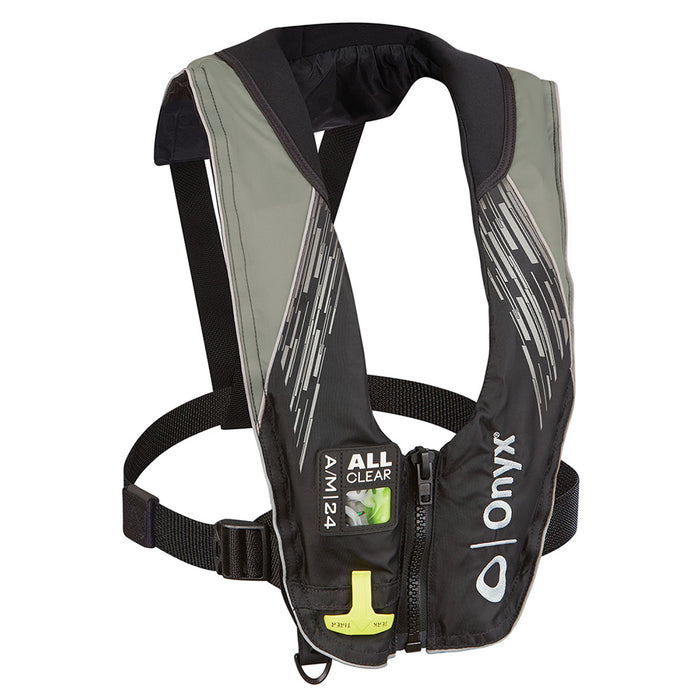 Kent 132200-701-004-21 Onyx A/M-24 All-Clear Auto/Manual Inflatable Life Jacket, Grey