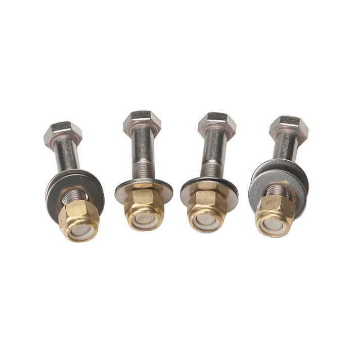 SeaStar DK6125 Jack Plate Mounting Bolt Kit, 4 Stainless Steel Bolts, Brass Nylock Nuts and Washers
