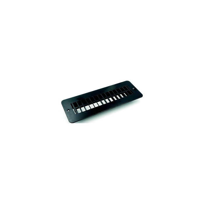 B&B Molders 94257 Floor Register, w/o Damper, Black