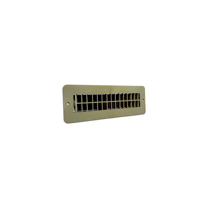 B&B Molders 94260 Floor Register, w/ Damper, Tan