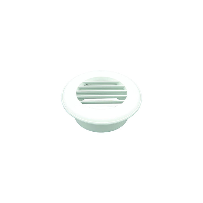 B&B Molders 94264 Thermovent Ducted Vent, 4" w/o Damper, Polar White