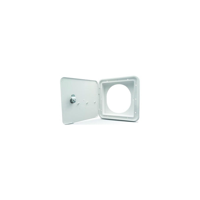 B&B Molders 94304 Fuel Hatch w/Oval Back, Polar White