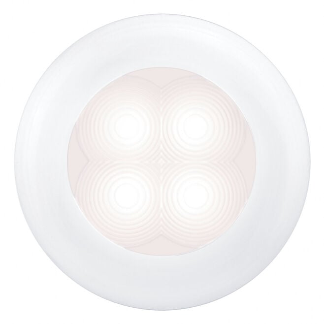 Hella 980500441 LED Light White w/White Bezel 12V