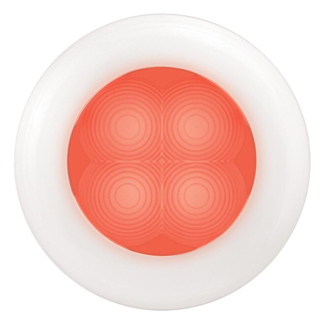 Hella 980507341 Slim Line Red White Bezel w/Spacer 12V