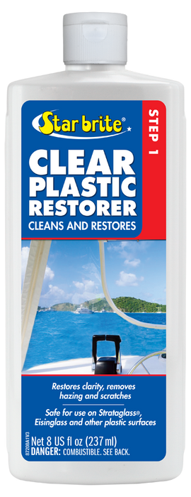 Starbrite 87208 Restaurador de plástico transparente, 8 onzas.