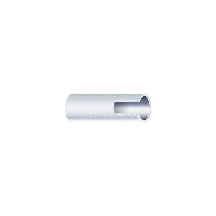 Shield 16-148-1003W Shields Marine Extra Heavy Duty Series 148 White Vac 10', Hose, 3" Bend, 1" ID