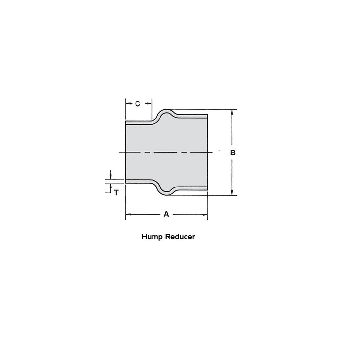 Shield 16-221-8X6 90Â° EPDM Rubber Hump Hose