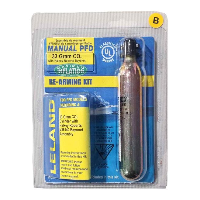 Leland Maximum Inflation V86160-85202Z Re-Arm Kit B 33G Manual Bayonet