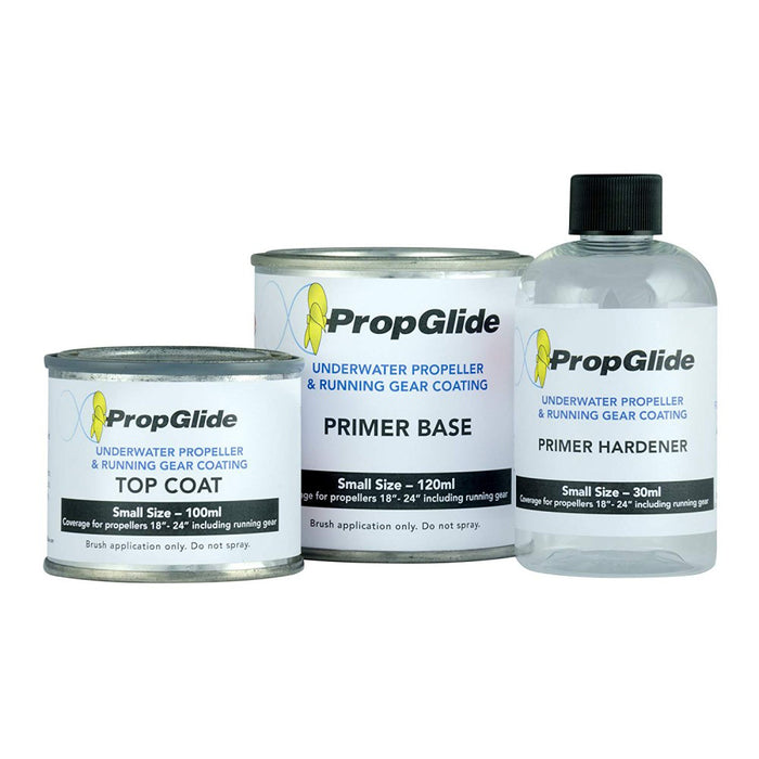 PropGlide Prop and Running Gear Coating Kit - Small, Medium, Large Sizes - Foul Release Coating for Fuel Efficiency