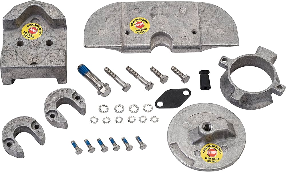 Quicksilver 888755Q03 Magnesium Anode Kit for Select MerCruiser Alpha One Gen II, 1991 & Newer