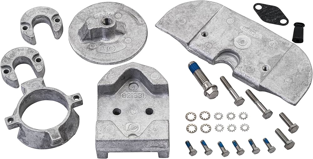 Kit Anodi Alluminio Quicksilver 888756q03 - Per MerCruiser Alpha One Gen II, 6 Pezzi - Foto 4