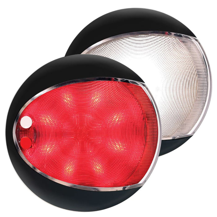 Hella Marine EuroLED 130 Touch - Blanco/Rojo - Cubierta negra