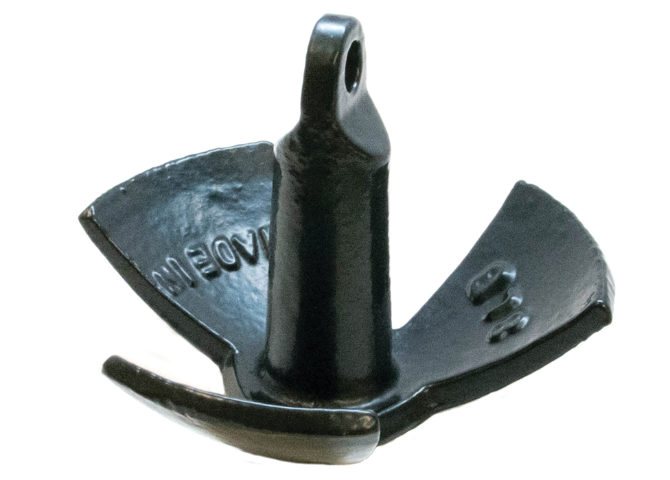 Sea Dog 314272 SeaDog Cast Iron River Anchor, Black Vinyl Coated, 13 lbs.