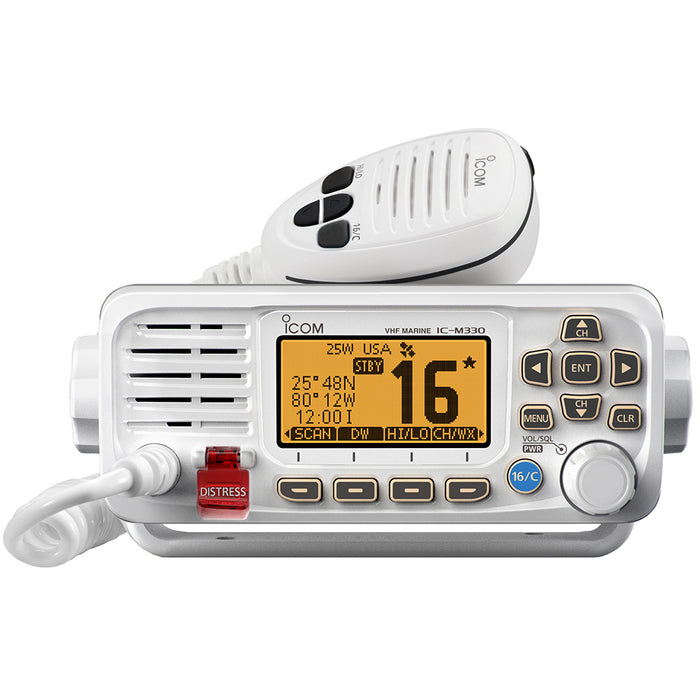 Icom M330 81 M330 VHF Radio Compact w/GPS White