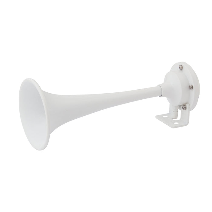 Marinco Mini bocina de aire de trompeta simple recubierta de epoxi blanco