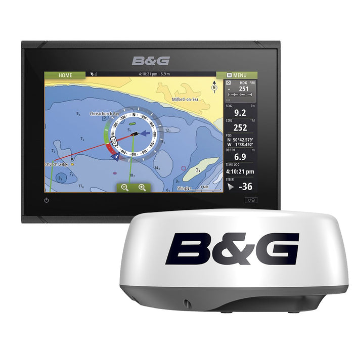 Paquete de radar B&amp;G Vulcan 9 con radar HALO20