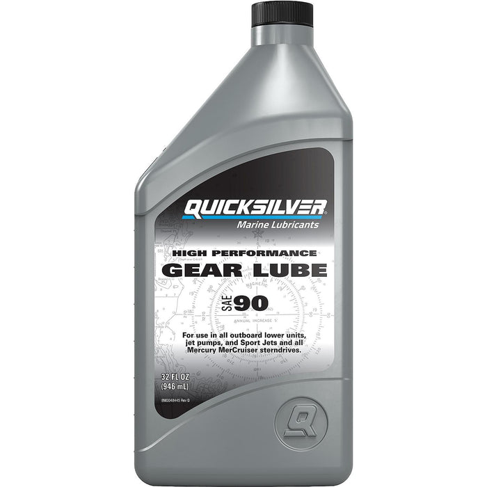 Mercury 92-8M0222065 Quicksilver High Performance Gear Lube SAE-90, 32 oz.