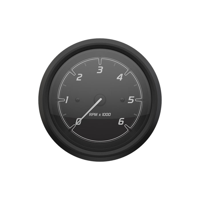 Mercury 79-8M6020097 Quicksilver Tachometer (6,000rpm), Black/Matte Black