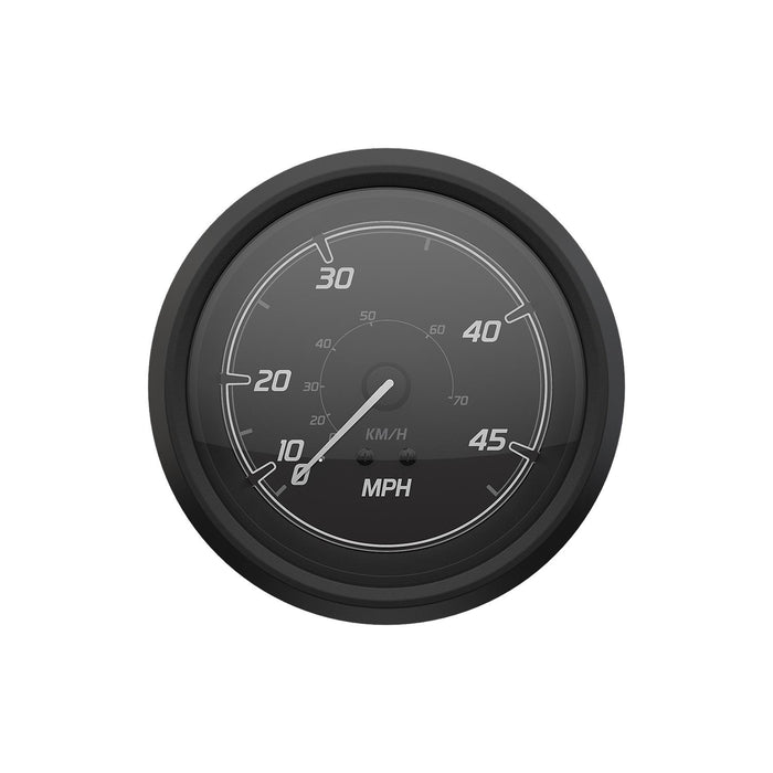 Mercury 79-8M6020099 Quicksilver Speedometer (45mph), Black/Matte Black