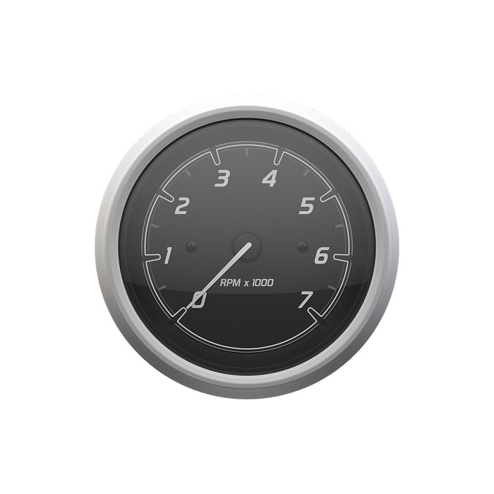 Mercury 79-8M6020110 Quicksilver Tachometer (7,000rpm), Black/Brushed Stainless