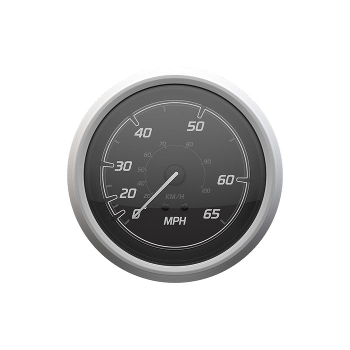 Mercury 79-8M6020112 Quicksilver Speedometer (45mph), Black/Brushed Stainless