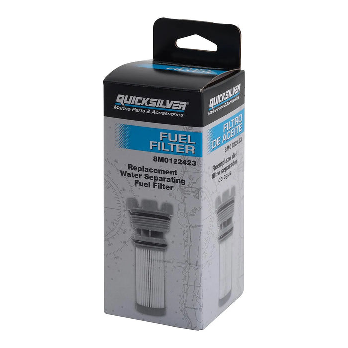 Quicksilver 8M0122423 Fuel Filter Element for Select Mercury and Mariner Outboards and MerCruiser Sterndrive Engines
