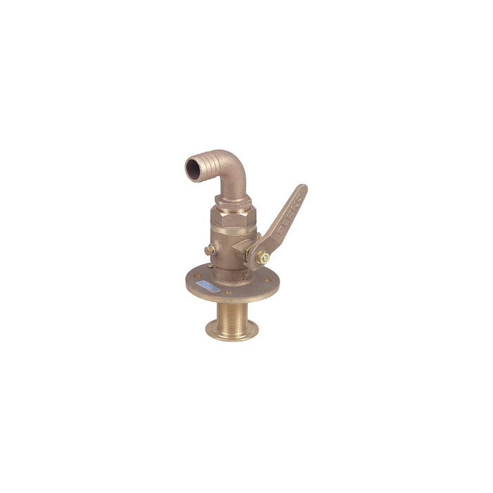 Perko 0834007PLB 1-1/4" Bronze Seacock w/90Â° Tail Piece