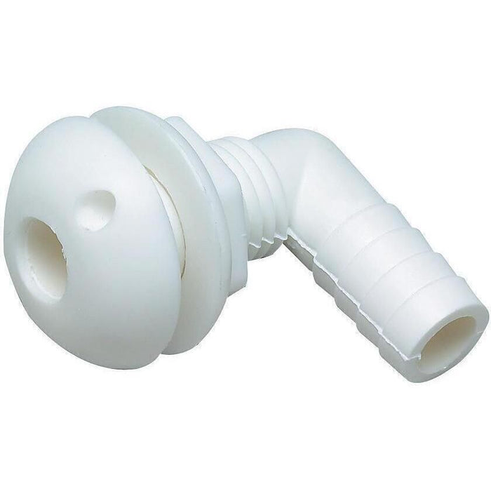 Seachoice 18101 90 Degree Plastic Thru-Hull, White