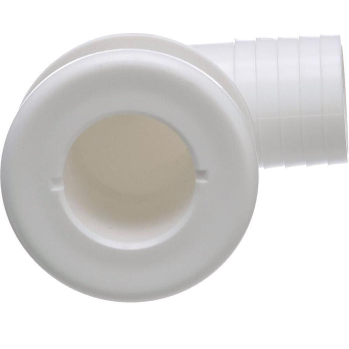Seachoice 50-18121 90-Degree Thru-Hull Connector, Fits 1-1/2 in. ID Hose, 1-3/8 in. Max Hull
