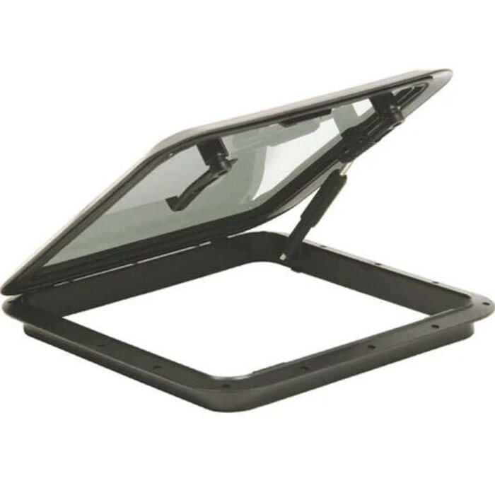 Bomar G927---1111 Hatch Package w/ Trim Ring & Screen, Black w/Smoked Acrylic Lens