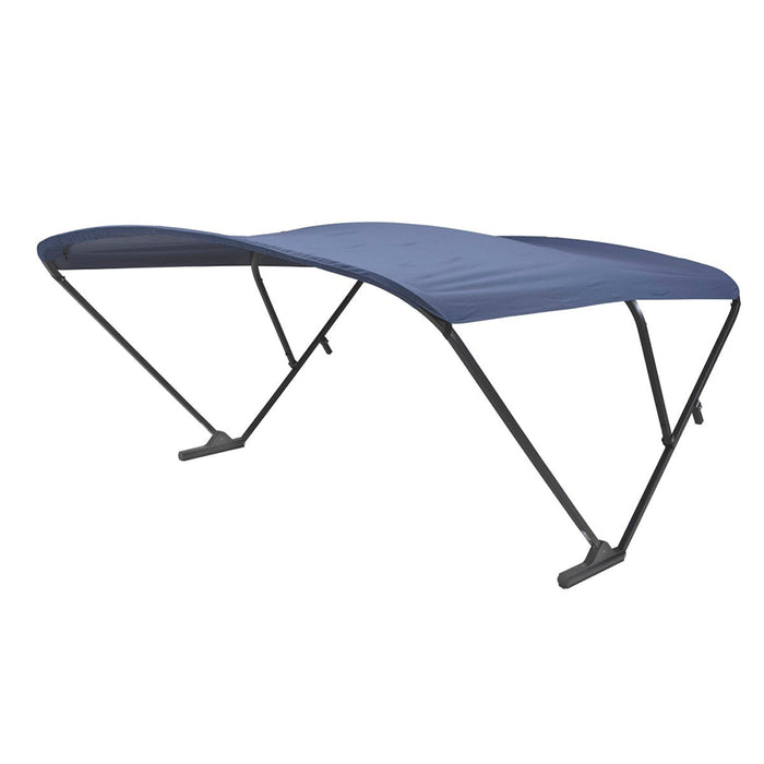 Toldo bimini eléctrico SureShade, marco anodizado negro, tela azul marino