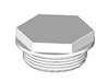 Plug 1.5" (38.1mm) BSP White
