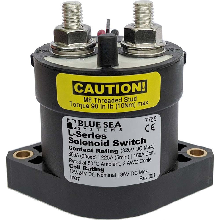 Interruptor solenoide serie L Blue Sea 7765 - 150 A - 12/24 V CC